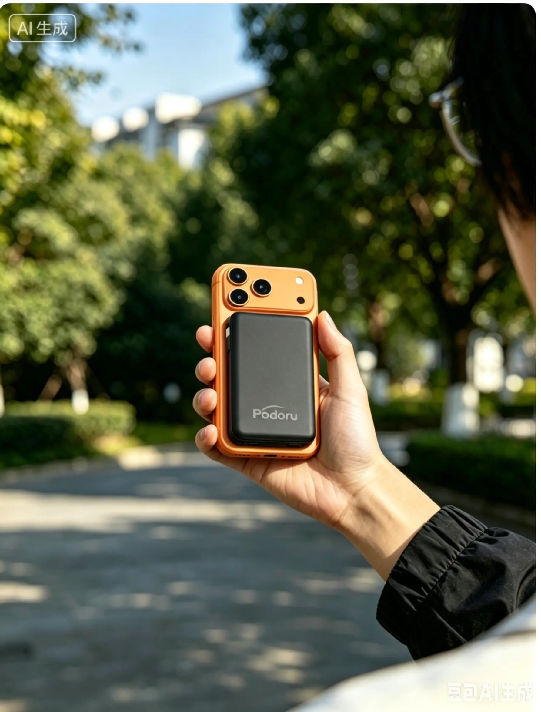 Podoru 10000Mah Magnetic Power Bank, Built-In Type-C & Lightning Cable, Multi Device Charging, Magsafe Wireless Charge, Smart Digital Display, Ios & Android Compatible, Compact Portable Travel Charger Summerwins