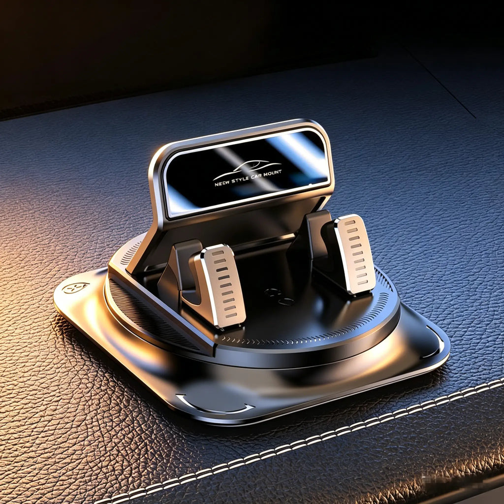 Universal 360° Rotatable Car Phone Mount, Dashboard Non-Slip Phone Holder, Stable Bracket for All Smartphones